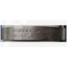 Custom order Silver Brushed Aluminum PoW/MIA KIA Bracelet